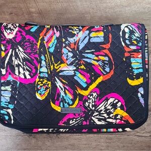 Vera Bradley Jewelry Case, Multicolor Butterfly Quilted